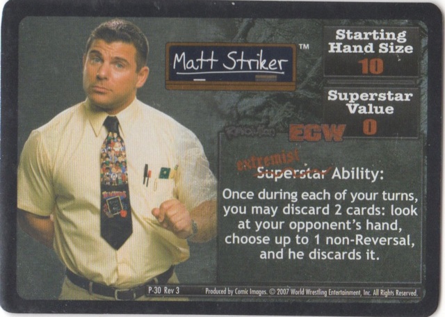 Matt Striker Superstar Card